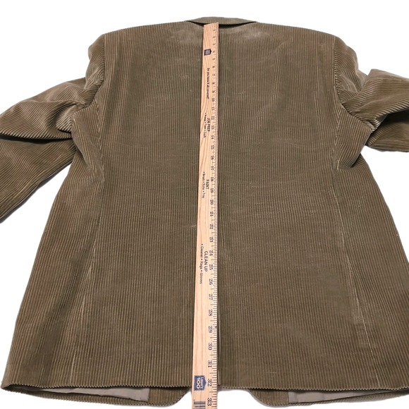VTG Chaps Ralph Lauren Corduroy Sport Coat Mens L Brown 3 Button‎ Jacket Blazer - Picture 15 of 16